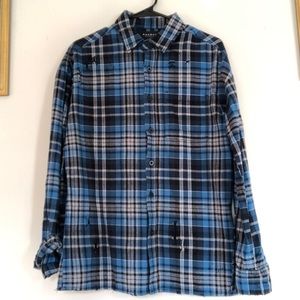 Pacsun distressed flannel
